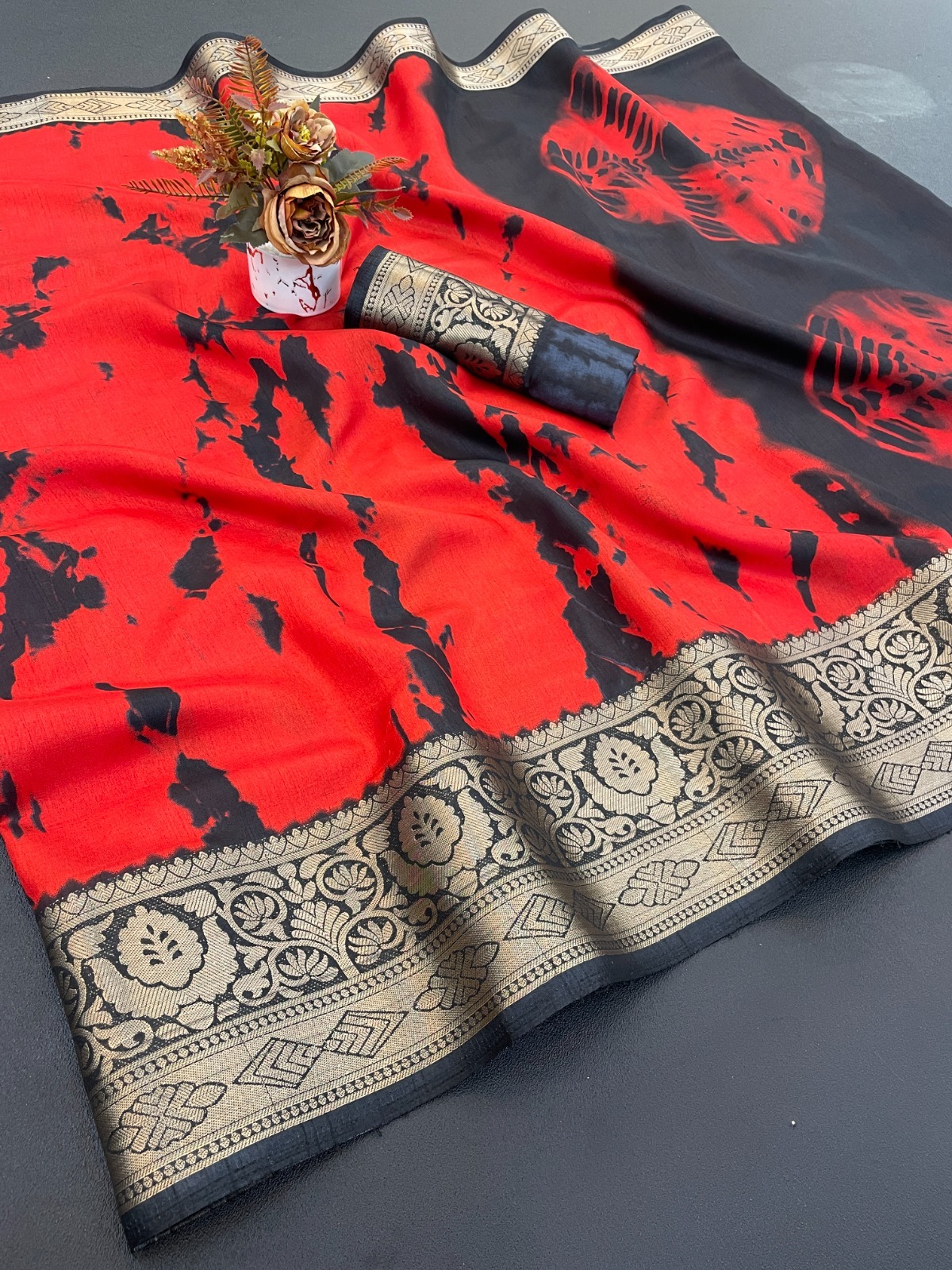 Designer Freehand Saree 2